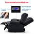 Sillón 2 Cuerpos Reclinable Con Masajeador Y Terapia De Calor, Totalmente Automatizado BEIGE