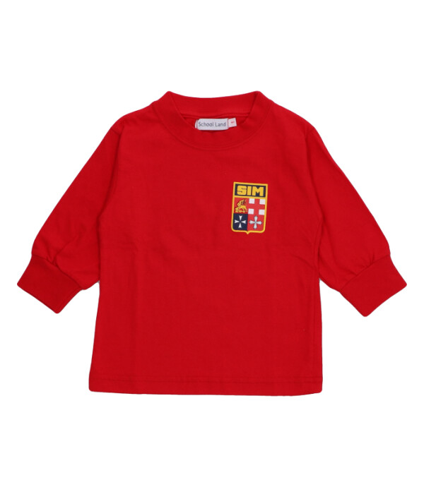 T-shirt Manga Larga Scuola Italiana Rojo