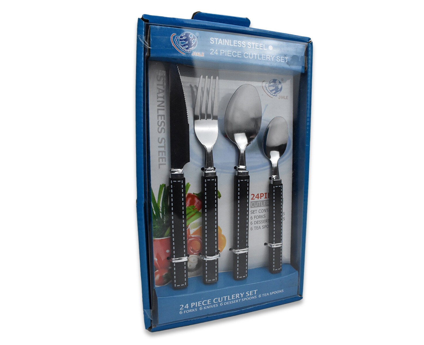 Set de 6 cucharas de postre de acer — El Clon