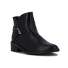 Comfortflex Bota Caña Baja C/ Aplique Y Tira Negro