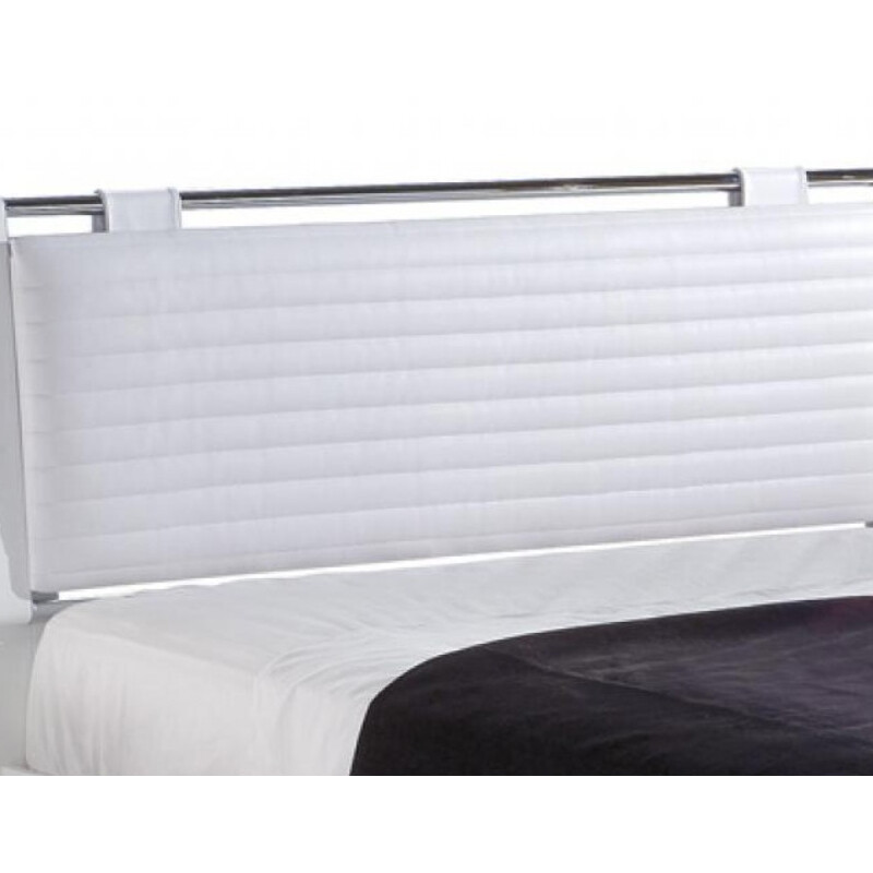 Respaldo Pilati 1 plaza modelo Lya Tapizado en Blanco Respaldo Pilati 1 plaza modelo Lya Tapizado en Blanco