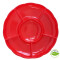 Bandeja Circular Biodegradable para Copetin x3 Un Rojo