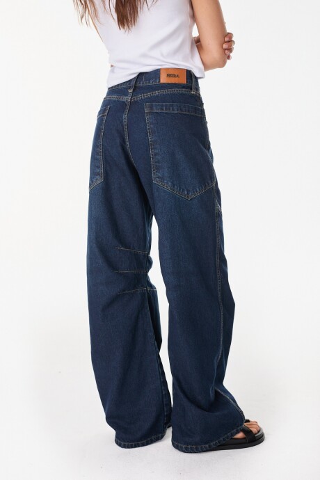 Jean Metropolis Azul Washed