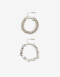 Pulseras Flexibles Sets Metal Set Pulseras Flexibles Metal - Plateado