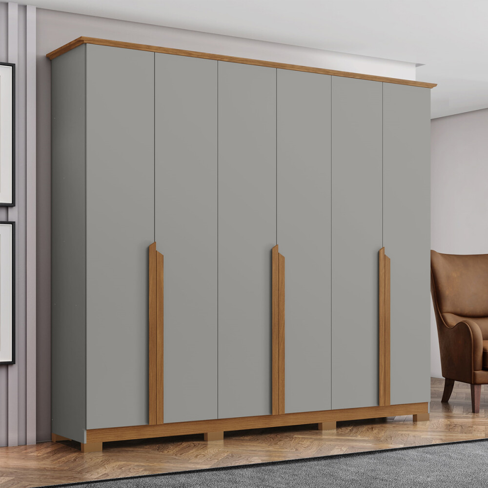 ROPERO GRAN TAMAÑO 6 PUERTAS 6 CAJONES INTERNOS GUARDARROPA ARMARIO PLACARD CLOSET ROPERO GRAN TAMAÑO 6 PUERTAS 6 CAJONES INTERNOS GUARDARROPA ARMARIO PLACARD CLOSET