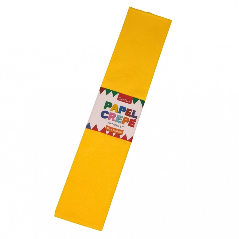 PAPEL CREPE 2MTS.X0.50 COLOR AMARILLO