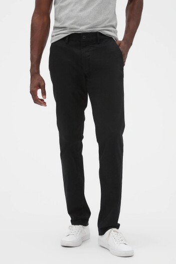 Pantalón Essential Khaki Slim Hombre True Black