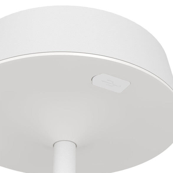 Lámpara de mesa blanco solar-USB 3W 3 tonalidades EG3684