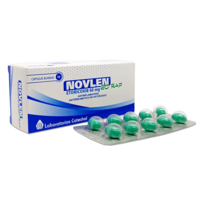 NOVLEN 60 MG.RAP CJ X 30 CAPS. BLANDAS única