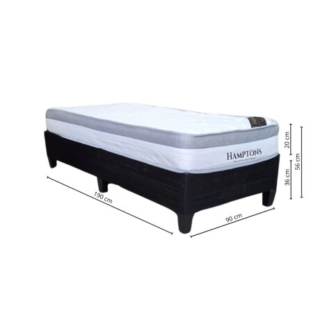 Sommier 1 Plaza 190x90 - Colchon Hamptons Hybrid Rhodium Sommier 1 Plaza 190x90 - Colchon Hamptons Hybrid Rhodium