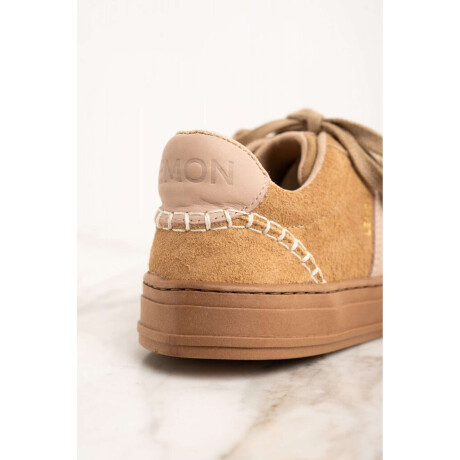 Zapatilla Combinada Gamuza Mocha