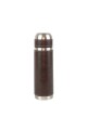 Termo de acero forrado Marron oscuro
