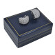 Caravanas clips en oro 18k blanco con brillantes Caravanas clips en oro 18k blanco con brillantes