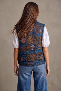 Chaleco Lavado Reversible Marino
