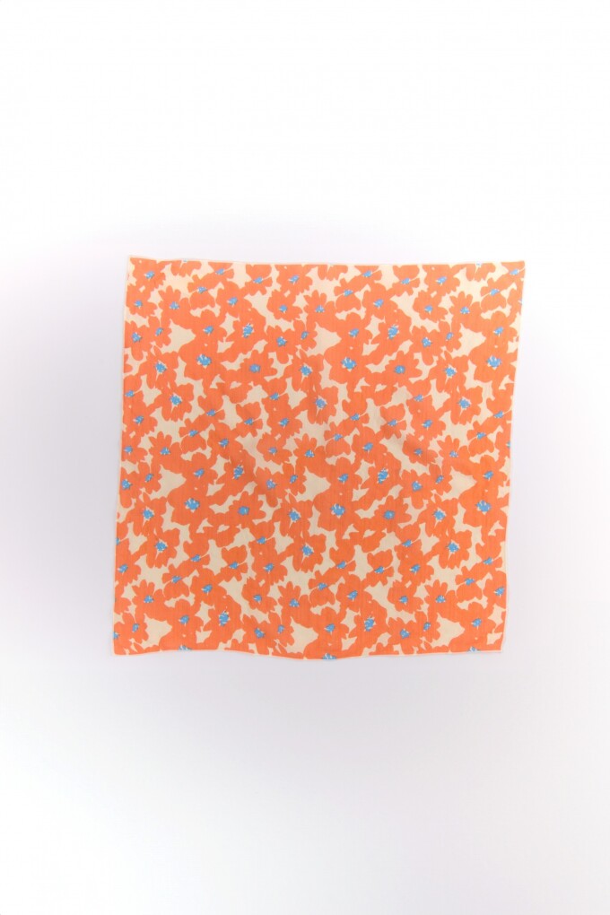 PAÑUELO MINI FLOR CORAL
