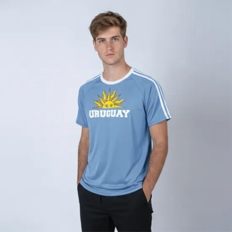 CAMISETA SOL UY CELESTE CE-SOLUY-18 TALLE XL CELESTE