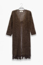FRINGES CARDIGAN Chocolate