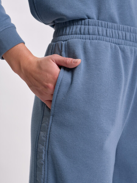 Pantalón deportivo efecto lavado Azul