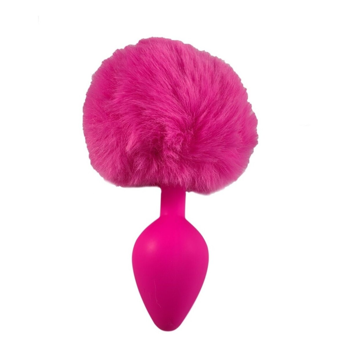 Plug Anal Pompon Conejita Consolador Estimulador Talle L - Color Variante Fucsia 