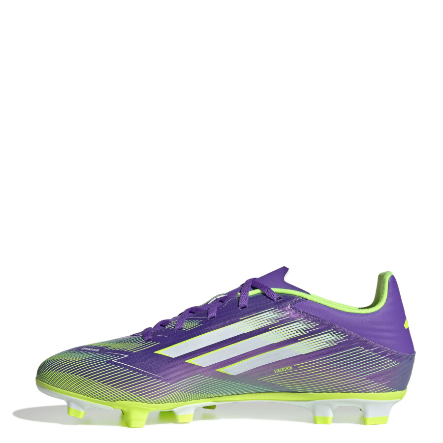 Championes de Fútbol 11 Hombre Adidas F50 Club FG/MG Púrpura - Blanco - Amarillo Limon
