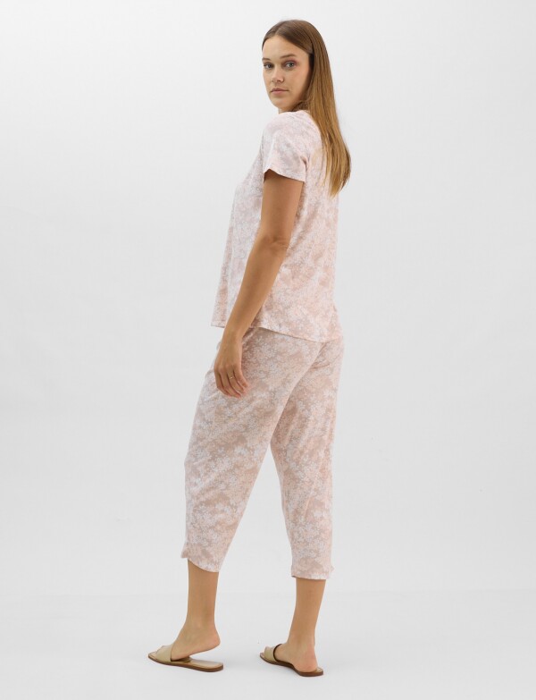 Pijama Con Capri ROSA/MULTI