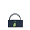 Longchamp -Cartera Longchamp plegable de nylon con cierre y asa corta, Le pliage green S Azul