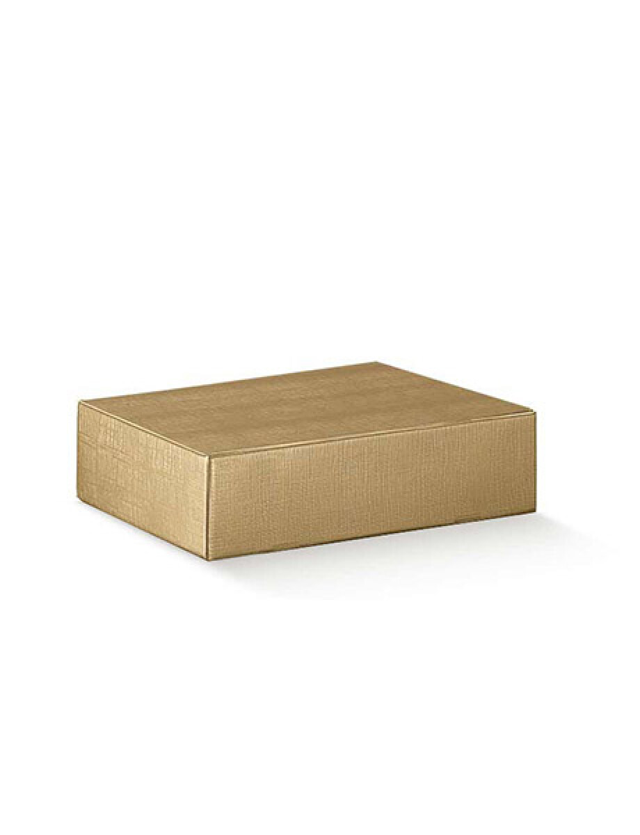 CAJA RÍGIDA 3 BOTELLAS 34X28X9 cm - SETA ORO 