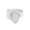 Anillo Oval-Plata 925 Ajustable-Piedra Nacar-AN3366 conpiedra
