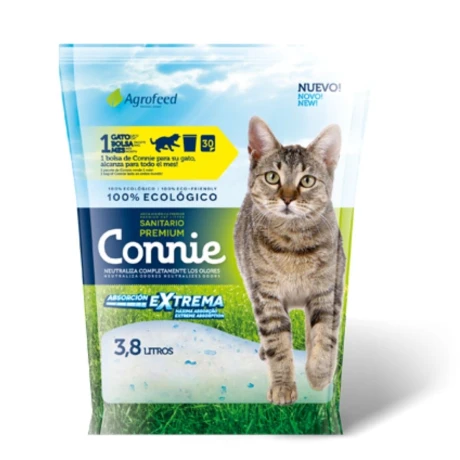 Bolsa Sanitaria para Gato CONNIE 3.8 litros Gel Bolsa Sanitaria para Gato CONNIE 3.8 litros Gel