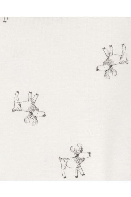 Pack cuatro bodies de algodón, manga larga, diseño animales Sin color
