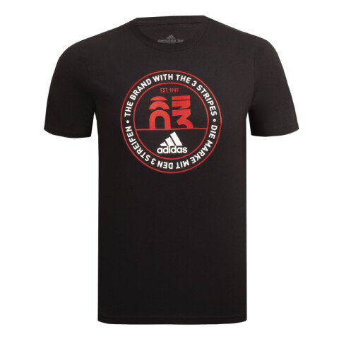 Remera Adidas Graphic Bordado Negro