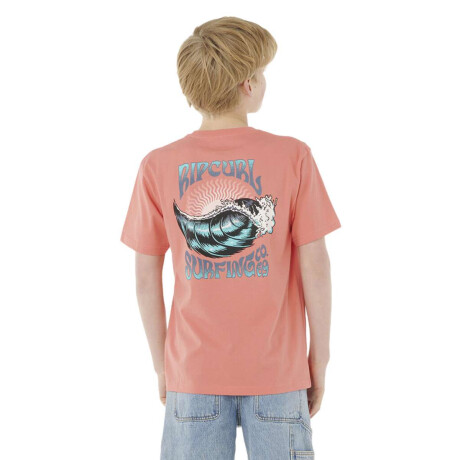 Remera Rip Curl Hazed & Tubed Tee Niño Rosa
