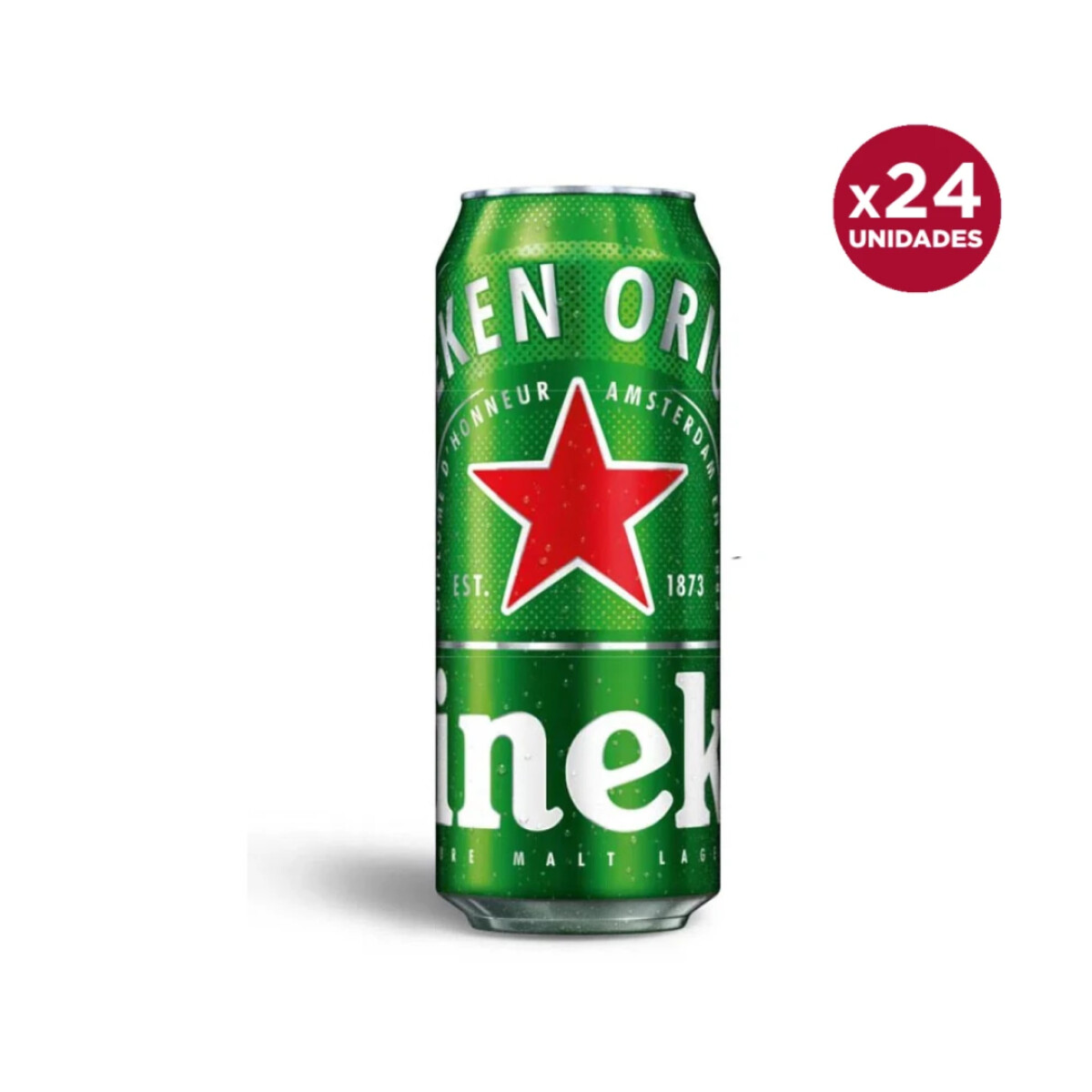 Cerveza Heineken Lata 24 unidades - 473 ml 