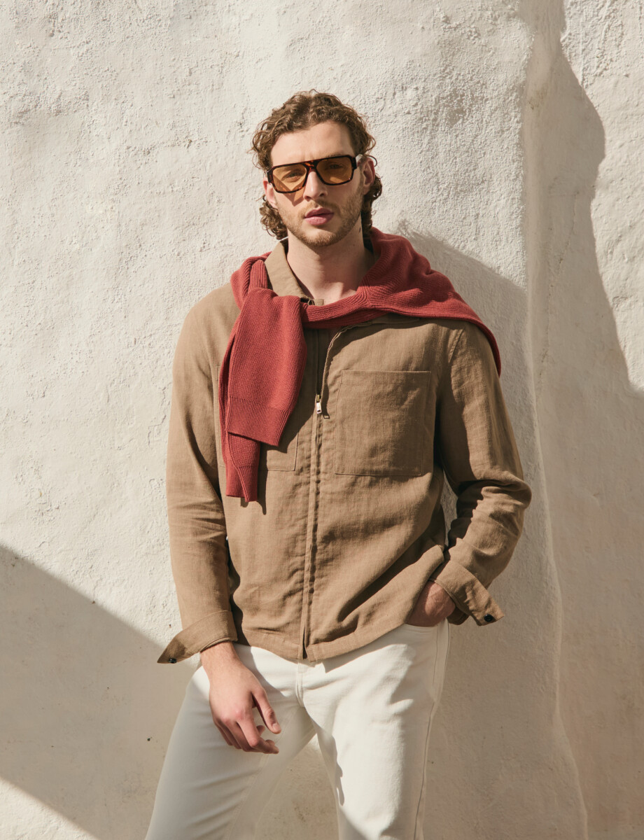 CAMPERA LINO THAI - Tostado 