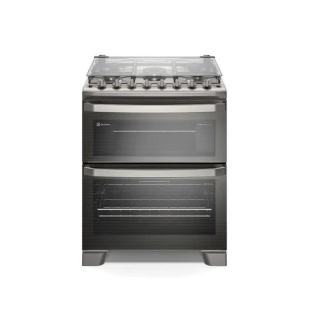 COCINA ELECTROLUX 5 HORNALLAS DOBLE HORNO (UNO A GAS + UNO ELÉCTRICO ) INOX. COCINA ELECTROLUX 5 HORNALLAS DOBLE HORNO (UNO A GAS + UNO ELÉCTRICO ) INOX.