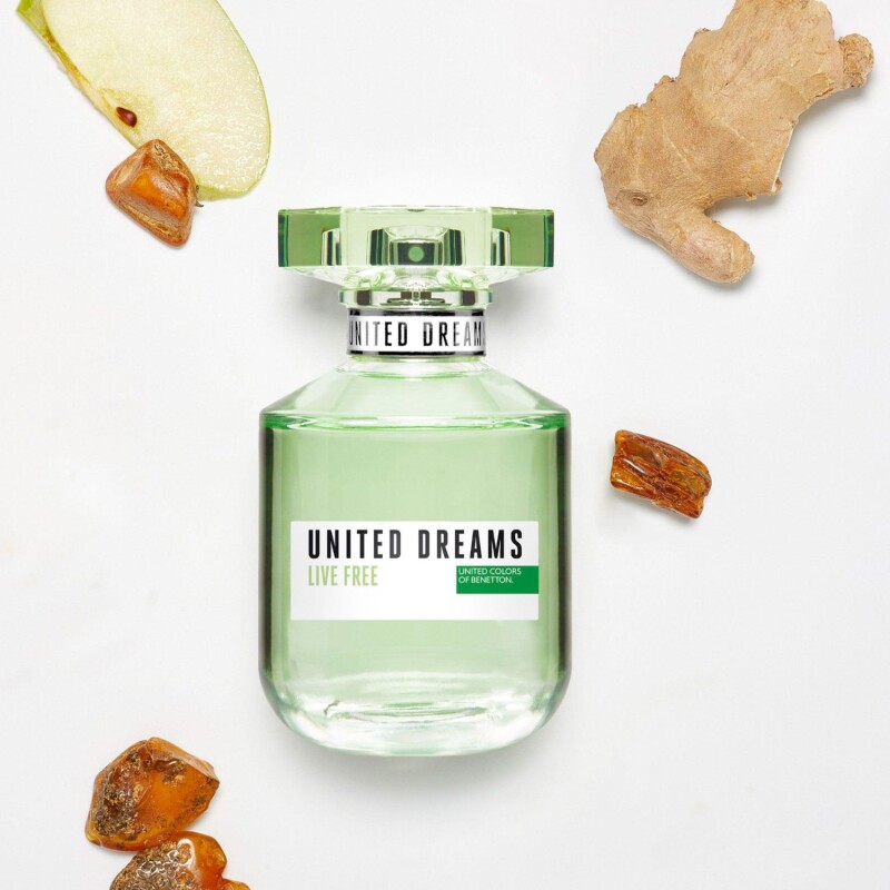 Set Perfume Benetton United Live Free EDT 50ml + Body Lotion Para Mujer Aroma Fresco Set Perfume Benetton United Live Free EDT 50ml + Body Lotion Para Mujer Aroma Fresco