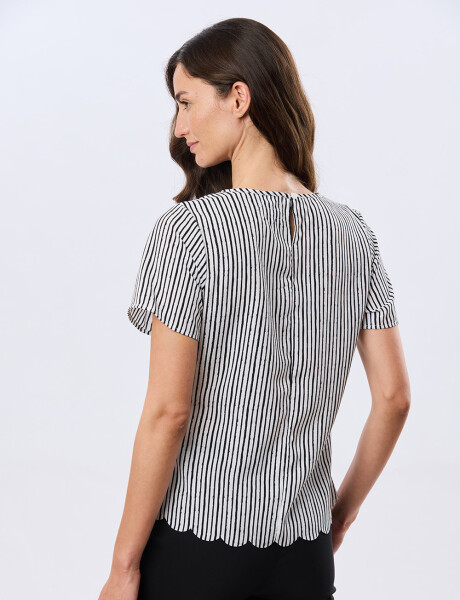 BLUSA CLÁSICA Raya Negra