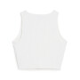 Top Puma Wardrobe Ess Ribbed Crop Top Mujer PUMA White