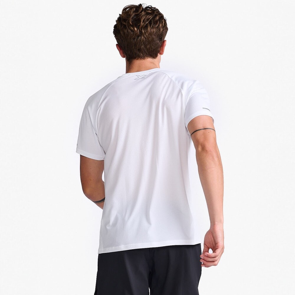 Aero Tee - Hombre White/silver Reflective