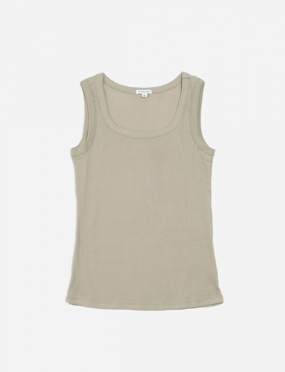 Musculosa de rib - Verde oliva 