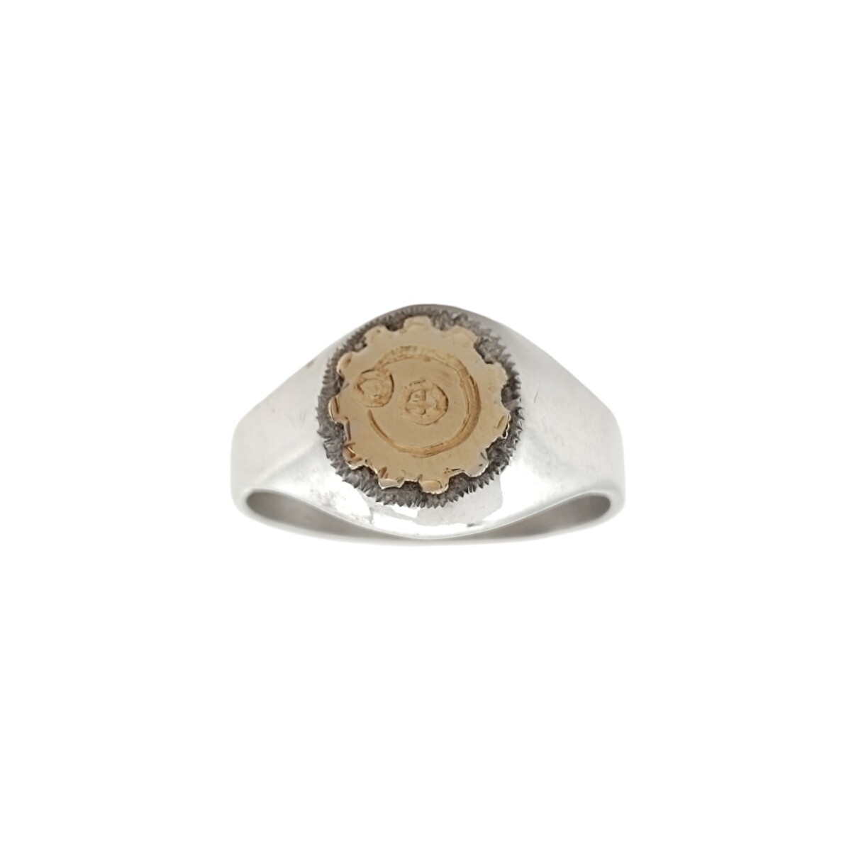 Anillo Profesión Ingeniería -Plata y Oro -Sin Piedra-AP5061 - sinpiedra 