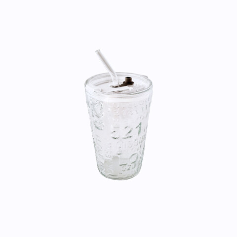 Vaso de vidrio c/sorbito Vaso De Vidrio C/sorbito