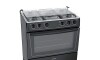 Cocina A Gas - James 5 Hornallas C150 B Negro