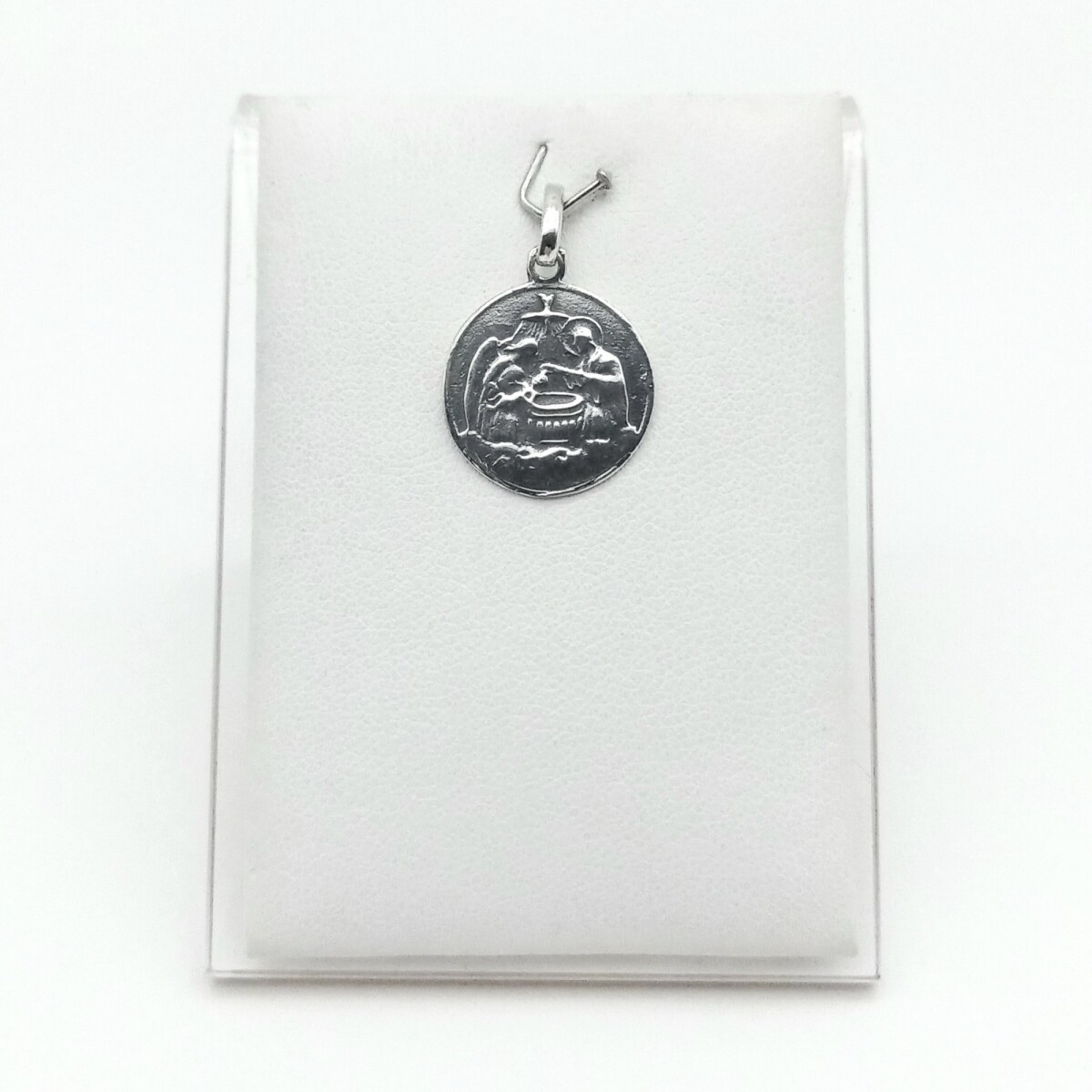 Medalla religiosa de plata 925, BAUTISMO. 