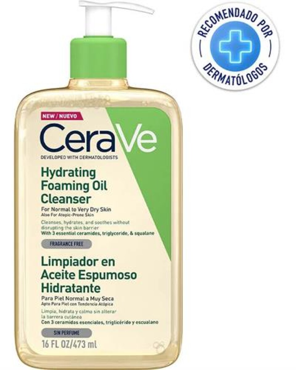 CeraVe Aceite Espumoso Limpiador Hidratante 473 ml 
