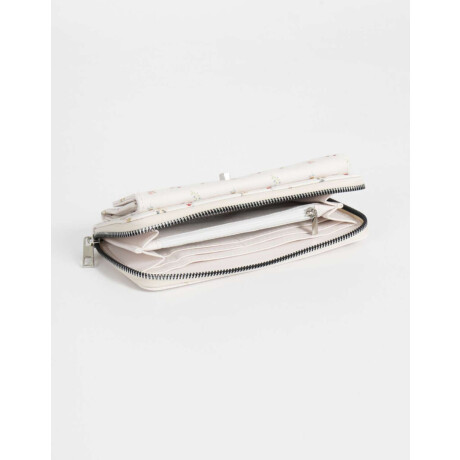 Billetera Fichero Chocolate Estampado Flores