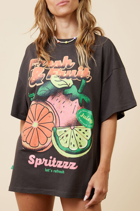 T-SHIRT RIOJA RUSTY Gris Oscuro