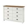 Comoda 8 Cajones Linea Colonial Blanco Freijo Comoda 8 Cajones Linea Colonial Blanco Freijo