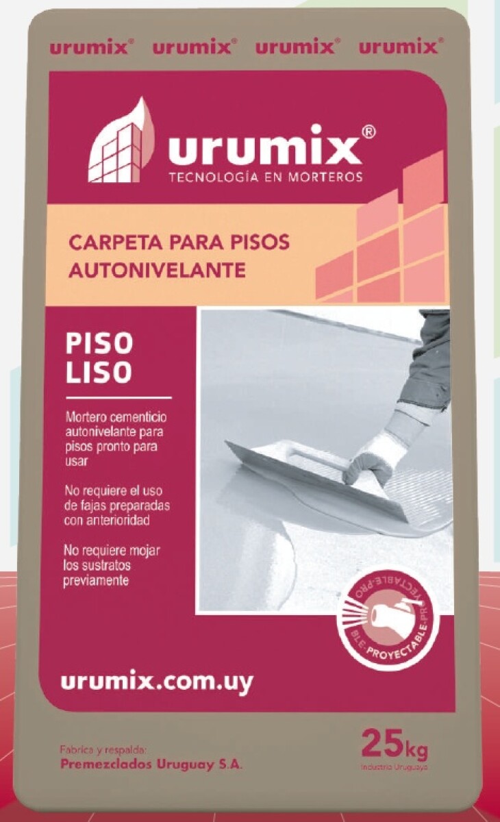 Carpeta Para Piso Liso X 25kg Weber 