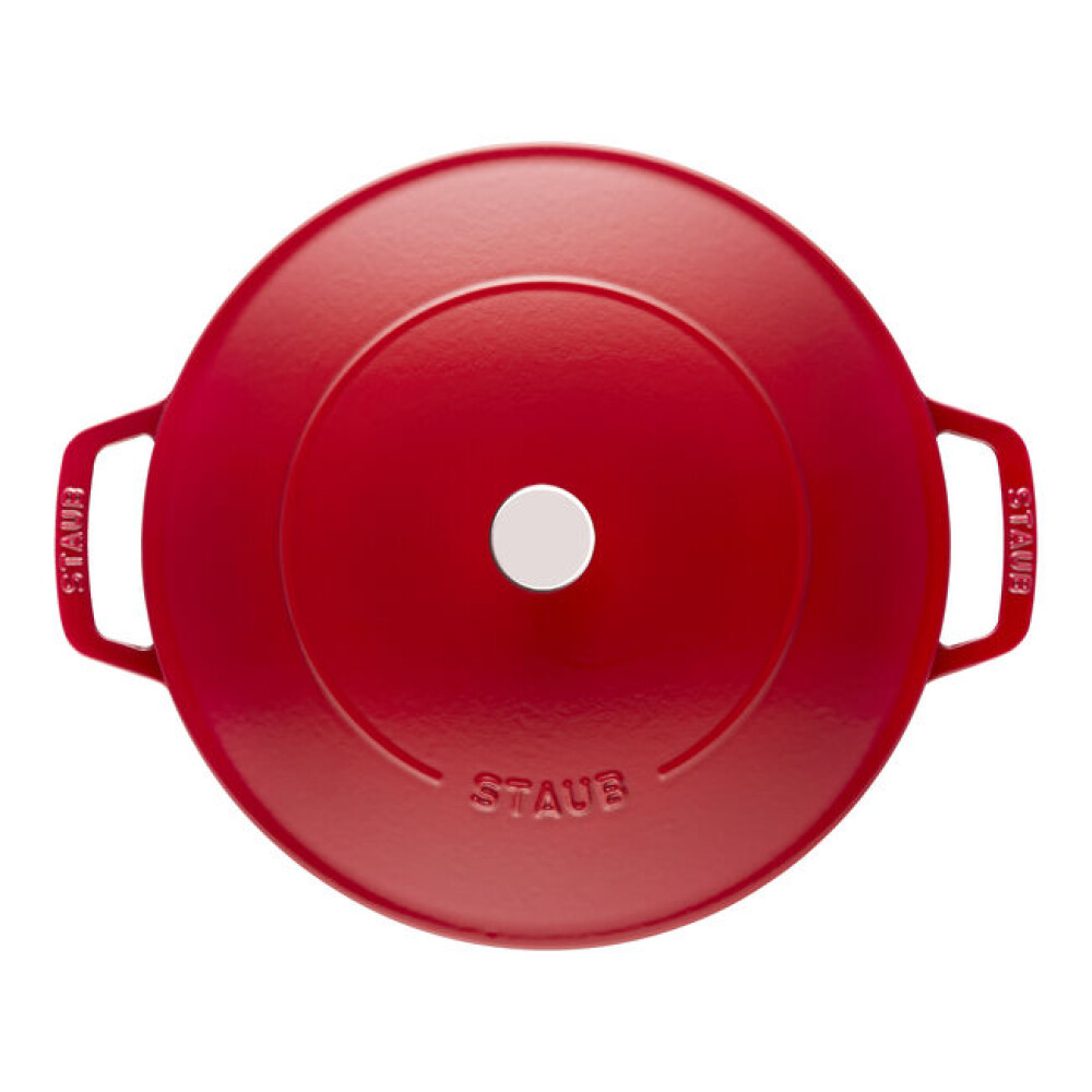 STAUB CACEROLA UNIVERSAL CHERRY 24 CM C/ TAPA CHISTERA STAUB CACEROLA UNIVERSAL CHERRY 24 CM C/ TAPA CHISTERA